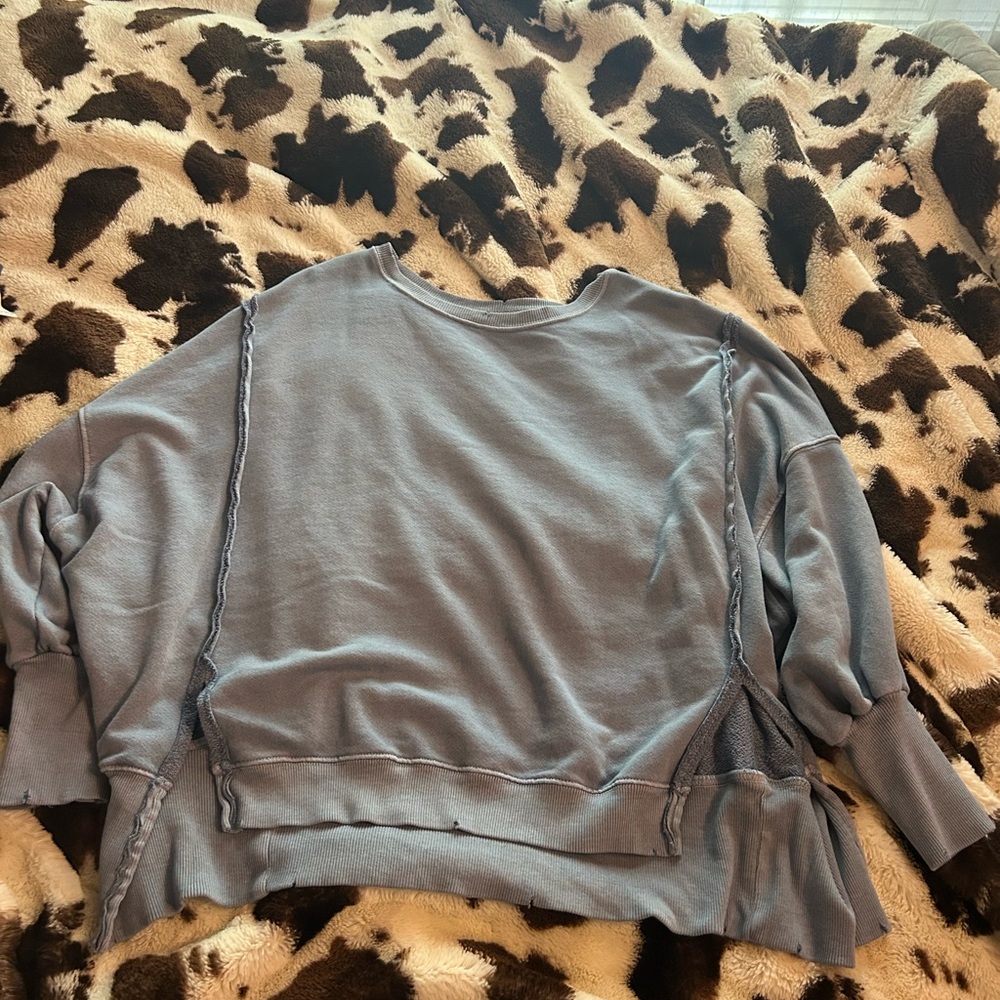 Women's Blue Free People Sweatshirt